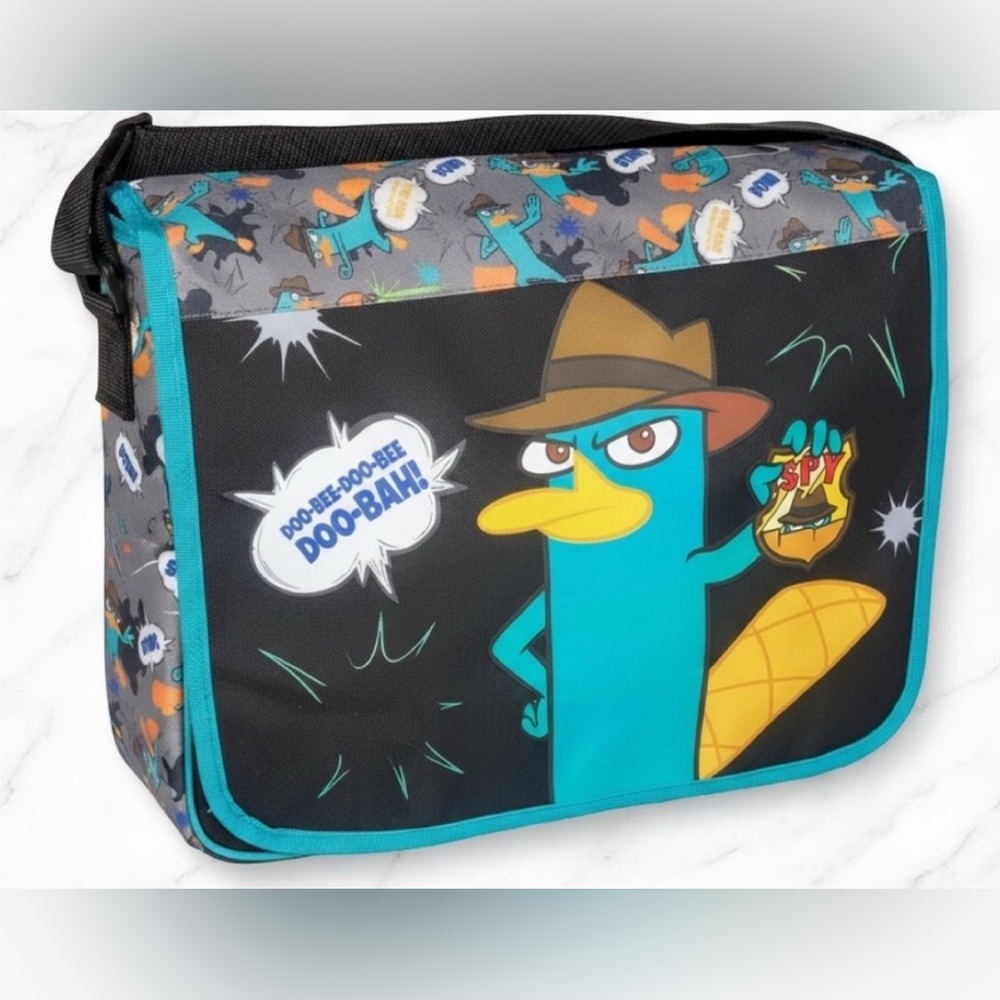 Phineas And Ferb Large Laptop Bag NWT - Picture 2 of 3